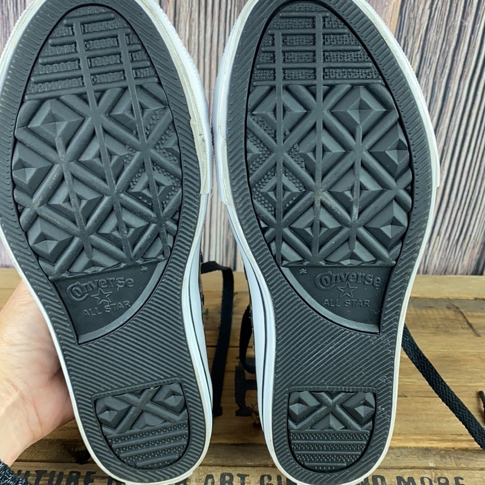 Black Patent Leather Converse Shoes (Size 2) - Picture 16 of 16